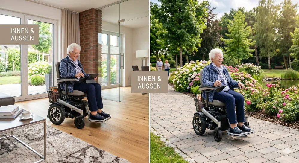 Elektrorollstuhl für Innen und Außen – Flexible Mobilität für Alltag und Freizeit