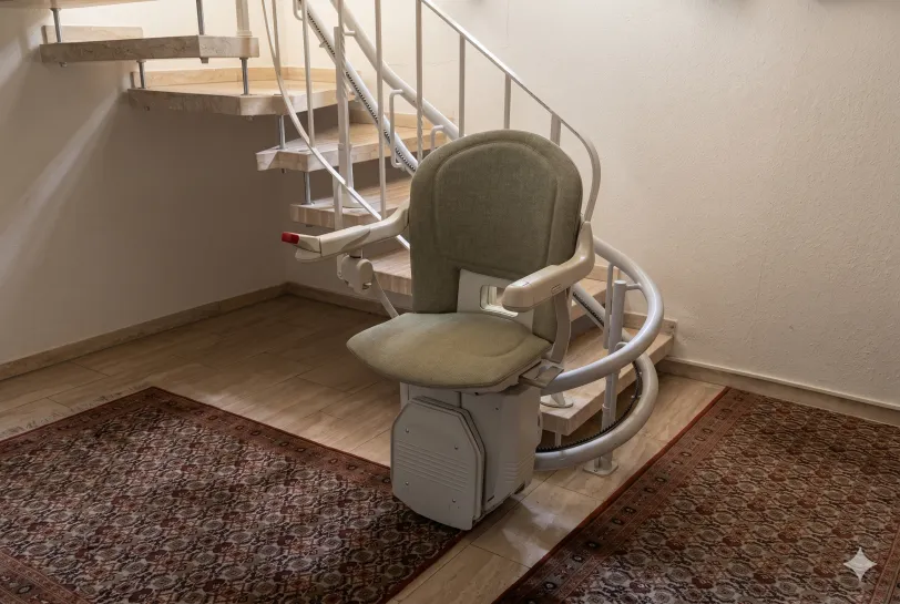 Treppenlift am Geländer installieren – Möglichkeiten, Voraussetzungen und Alternativen